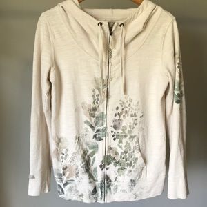 Eddie Bauer | Floral & Stitch Detail Hoodie